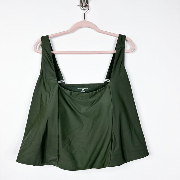 2/$30 NWT Universal Standard Swim Tank Top Dark Olive Green 7X #A1008 - Picture 3 of 9